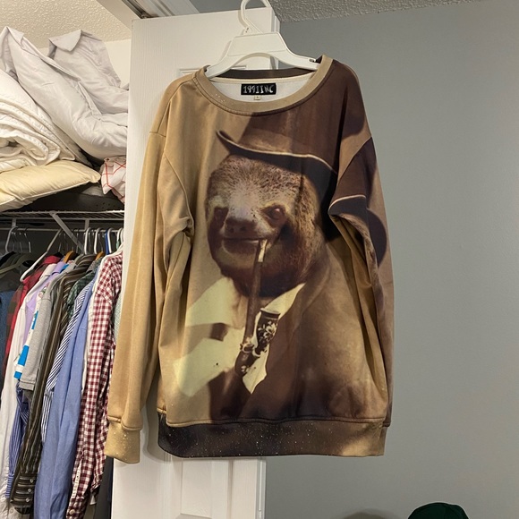Sherlock Sloth Sweater - Picture 1 of 3